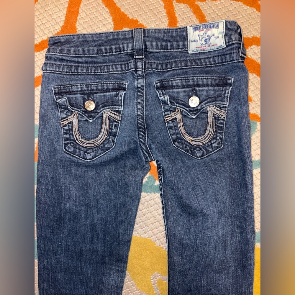 True Religion Becca Super T Skinny Jeans Women’s Size 28 Dark Wash Made in USA - Picture 8 of 11